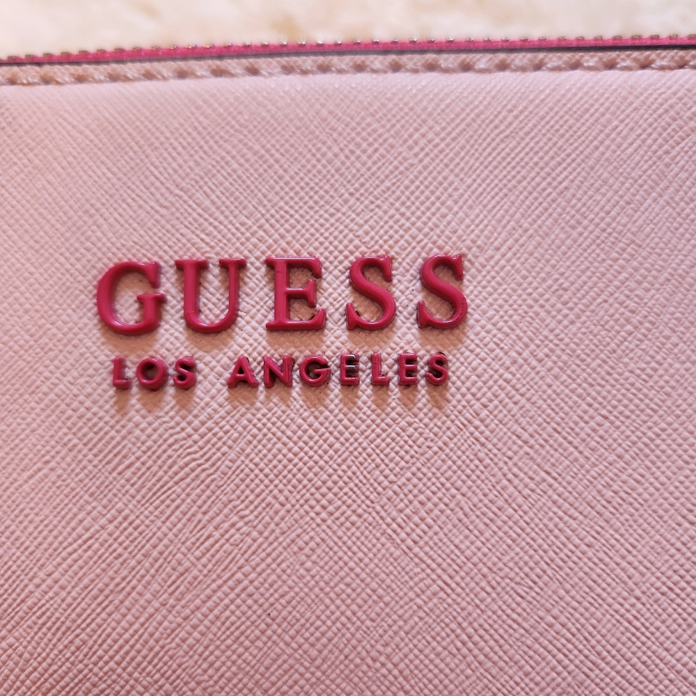 Guess Charlestown Mini Crossbody Bag Powder Pink New With Tags - Picture 3 of 9